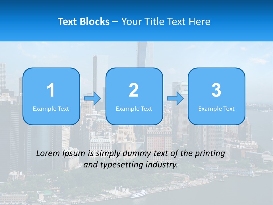 A Picture Of A Large City With A Lot Of Tall Buildings PowerPoint Template