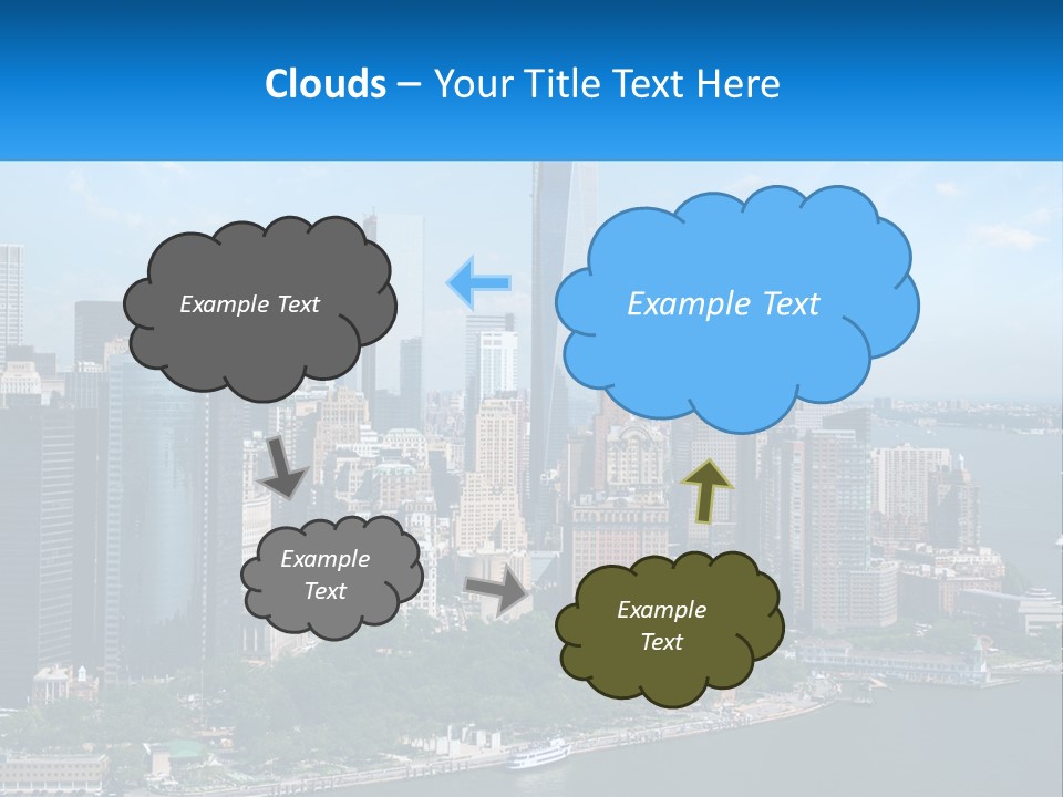 A Picture Of A Large City With A Lot Of Tall Buildings PowerPoint Template