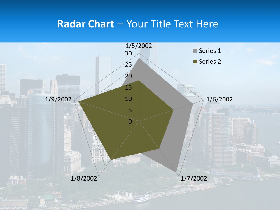 A Picture Of A Large City With A Lot Of Tall Buildings PowerPoint Template