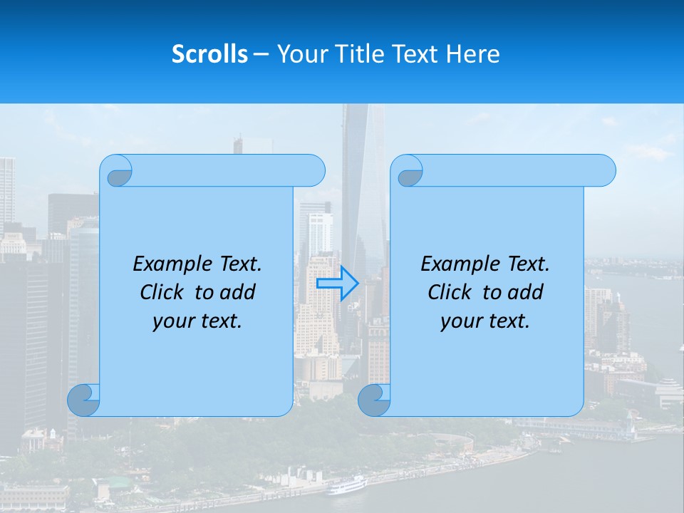 A Picture Of A Large City With A Lot Of Tall Buildings PowerPoint Template