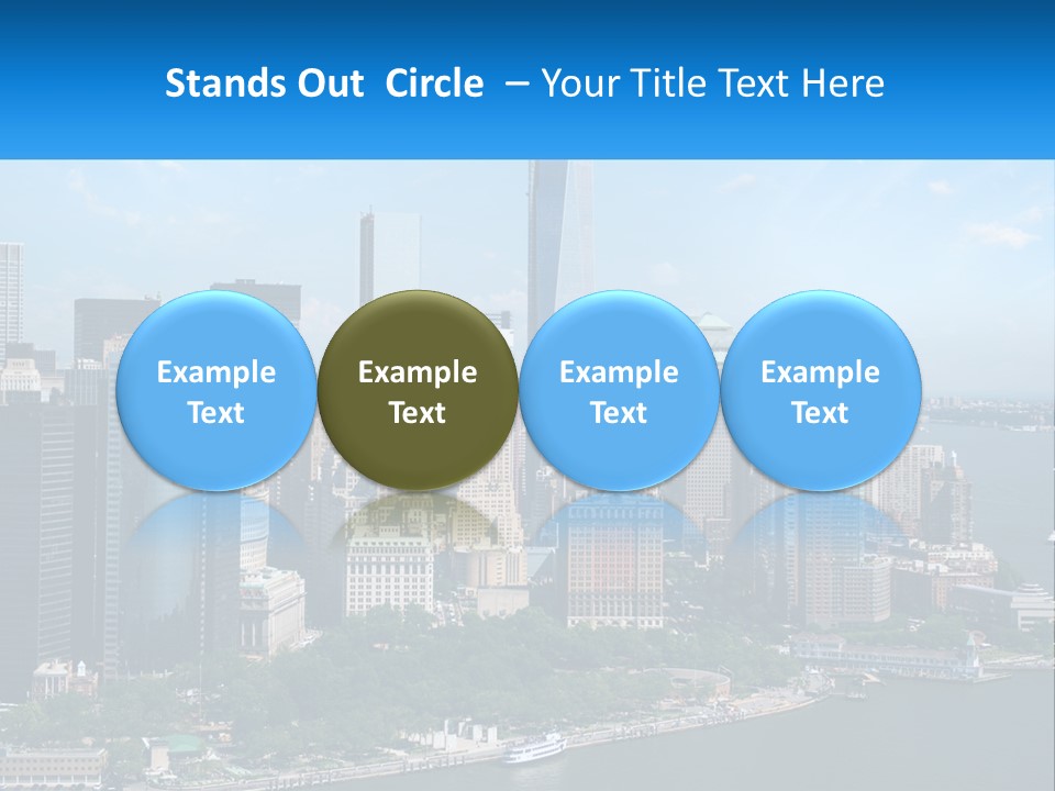 A Picture Of A Large City With A Lot Of Tall Buildings PowerPoint Template