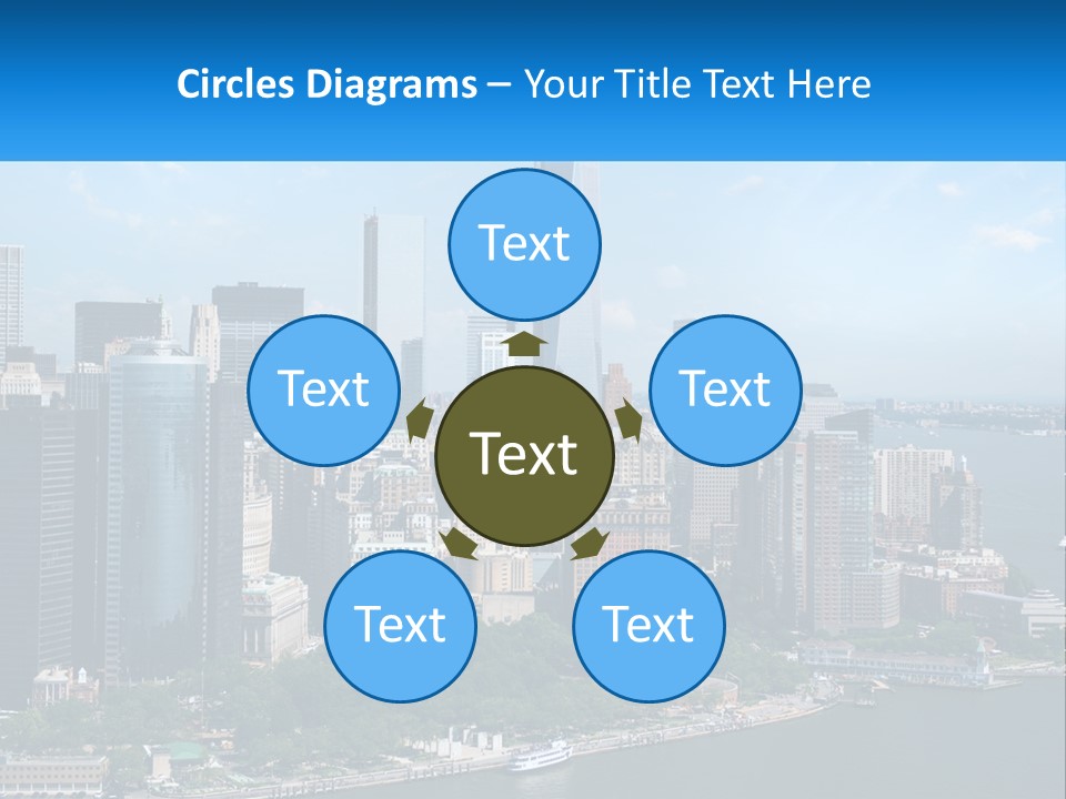 A Picture Of A Large City With A Lot Of Tall Buildings PowerPoint Template