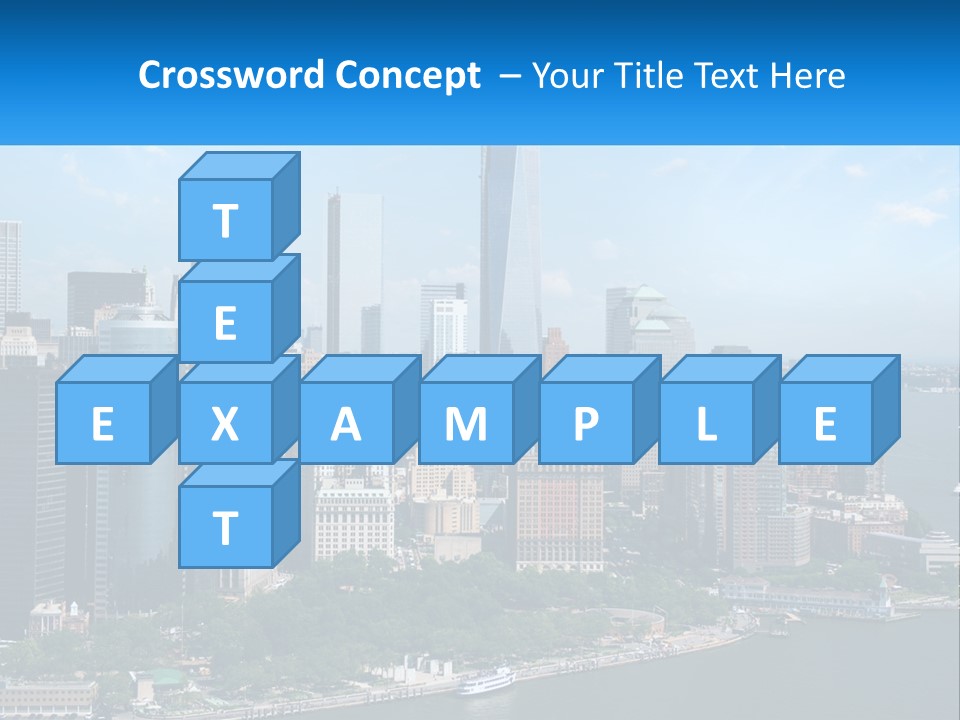 A Picture Of A Large City With A Lot Of Tall Buildings PowerPoint Template