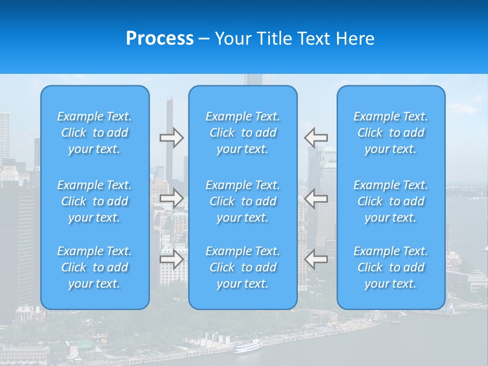 A Picture Of A Large City With A Lot Of Tall Buildings PowerPoint Template