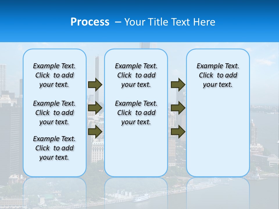 A Picture Of A Large City With A Lot Of Tall Buildings PowerPoint Template