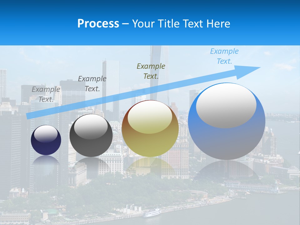 A Picture Of A Large City With A Lot Of Tall Buildings PowerPoint Template