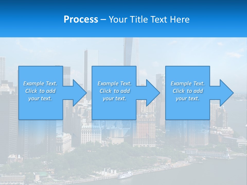 A Picture Of A Large City With A Lot Of Tall Buildings PowerPoint Template