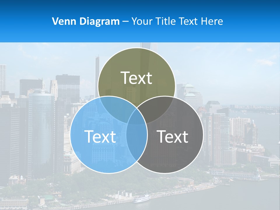 A Picture Of A Large City With A Lot Of Tall Buildings PowerPoint Template