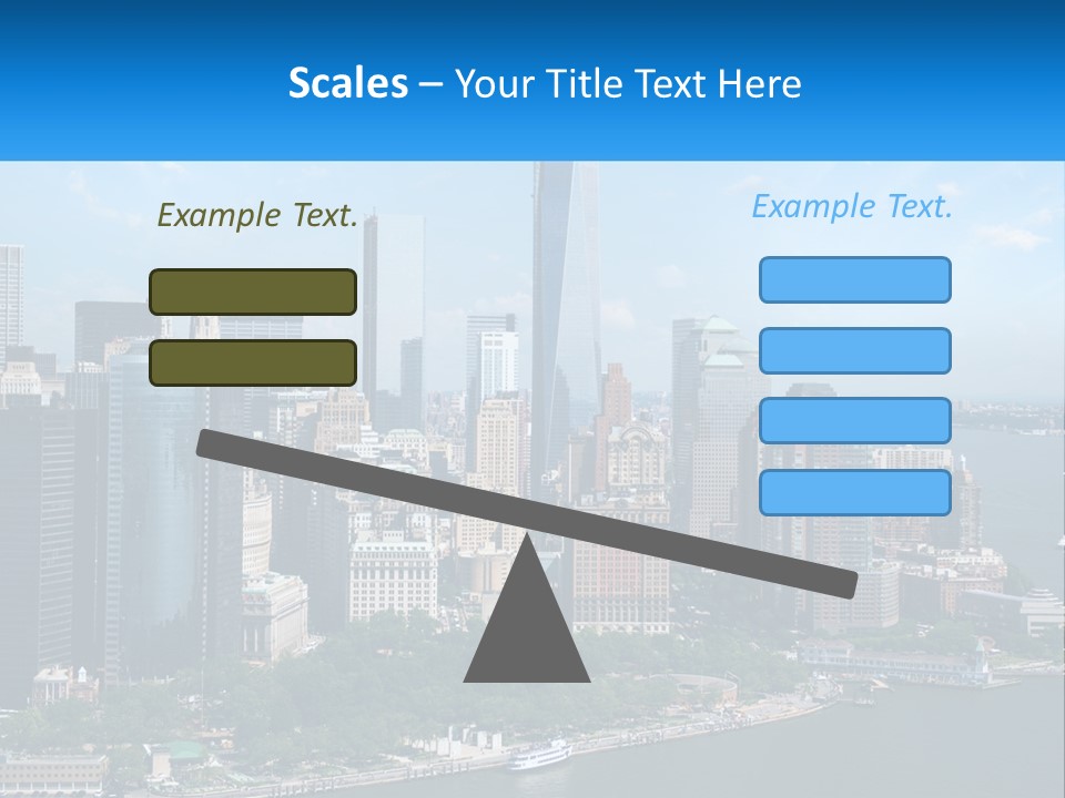 A Picture Of A Large City With A Lot Of Tall Buildings PowerPoint Template