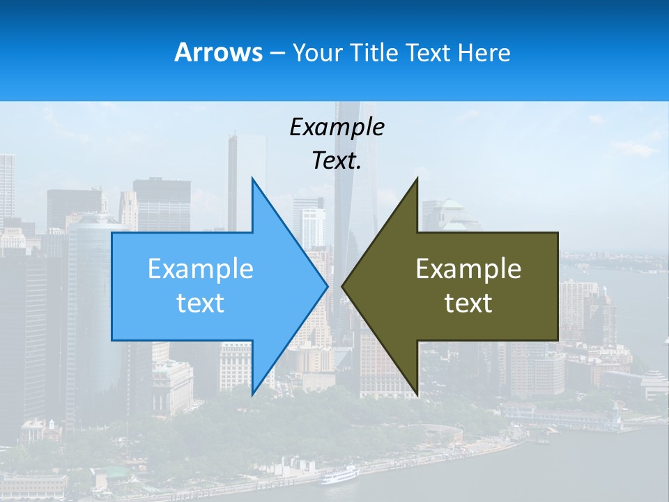 A Picture Of A Large City With A Lot Of Tall Buildings PowerPoint Template