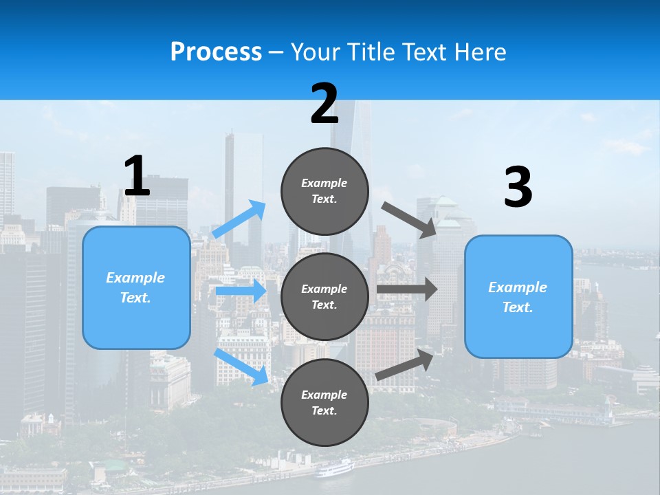 A Picture Of A Large City With A Lot Of Tall Buildings PowerPoint Template