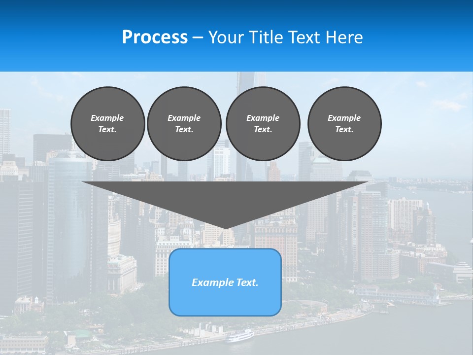 A Picture Of A Large City With A Lot Of Tall Buildings PowerPoint Template