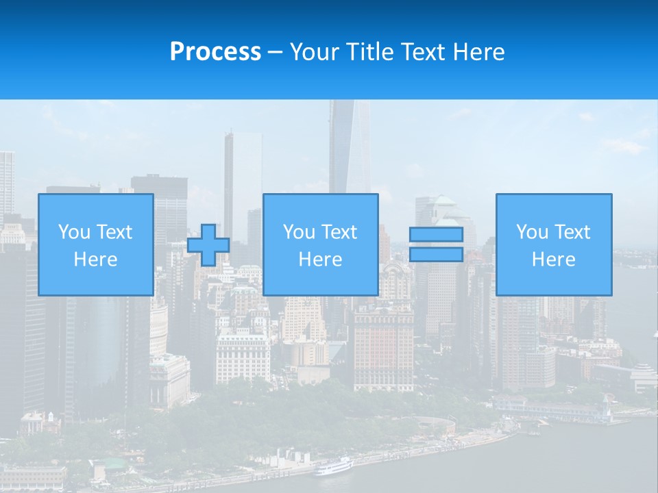 A Picture Of A Large City With A Lot Of Tall Buildings PowerPoint Template