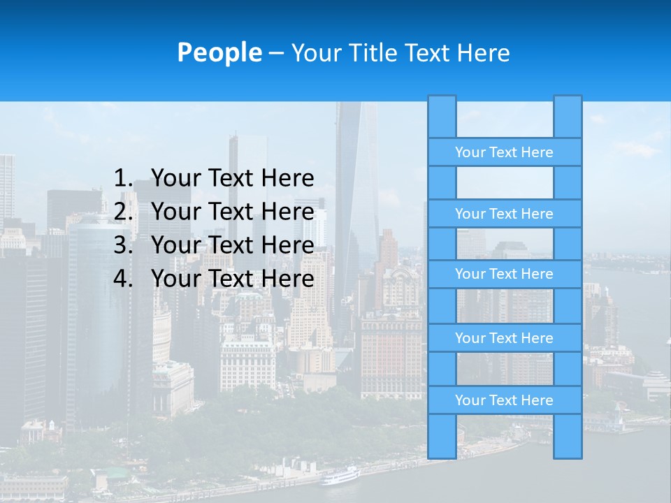 A Picture Of A Large City With A Lot Of Tall Buildings PowerPoint Template