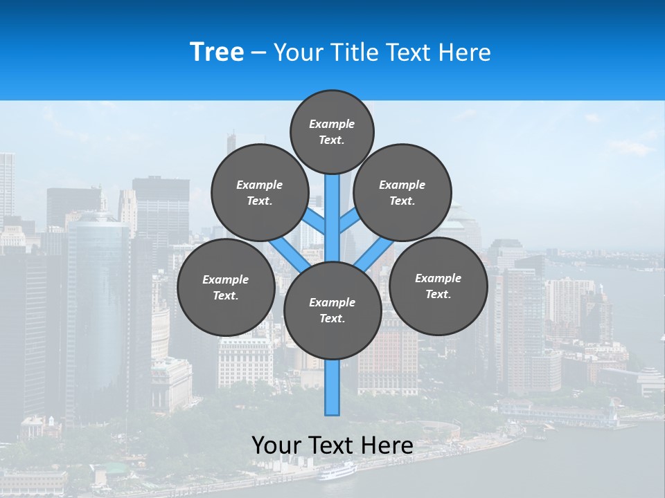 A Picture Of A Large City With A Lot Of Tall Buildings PowerPoint Template