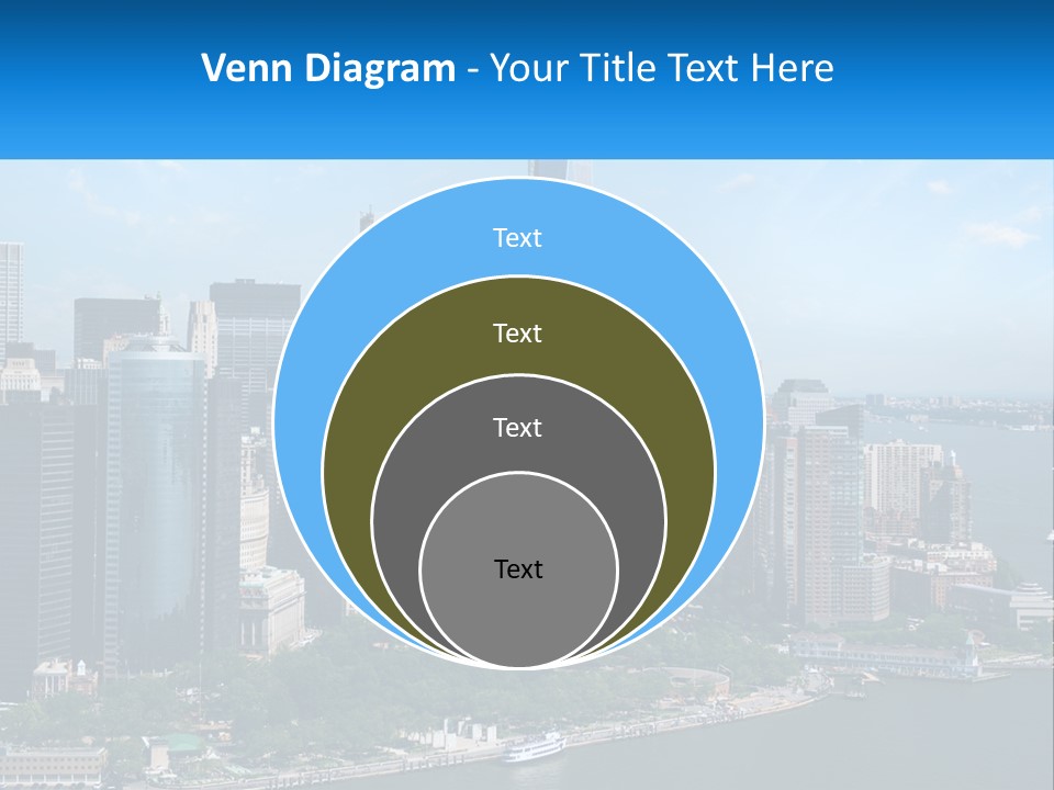 A Picture Of A Large City With A Lot Of Tall Buildings PowerPoint Template