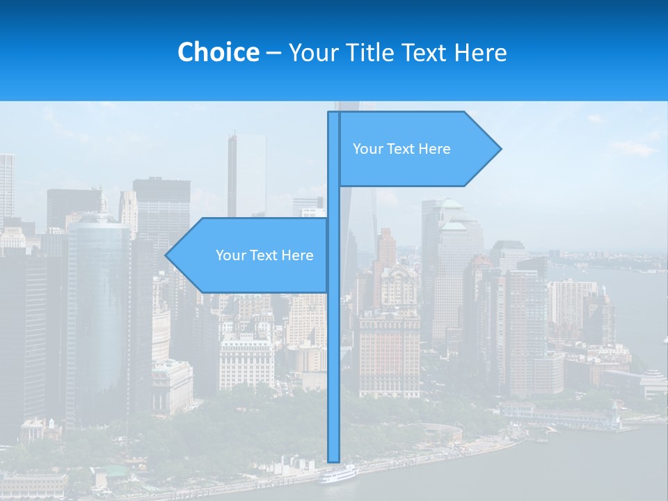 A Picture Of A Large City With A Lot Of Tall Buildings PowerPoint Template