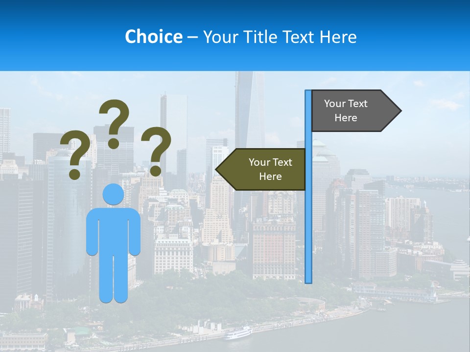 A Picture Of A Large City With A Lot Of Tall Buildings PowerPoint Template