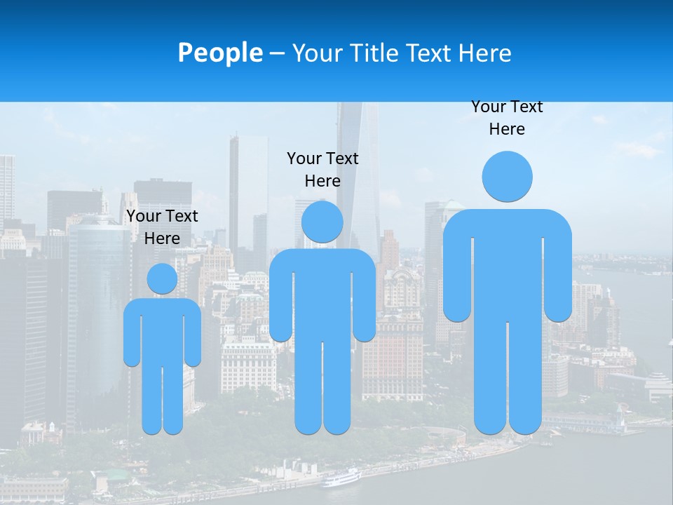 A Picture Of A Large City With A Lot Of Tall Buildings PowerPoint Template