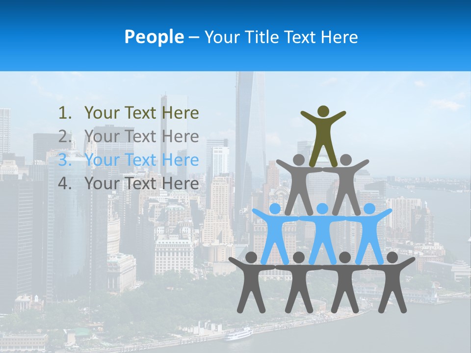 A Picture Of A Large City With A Lot Of Tall Buildings PowerPoint Template