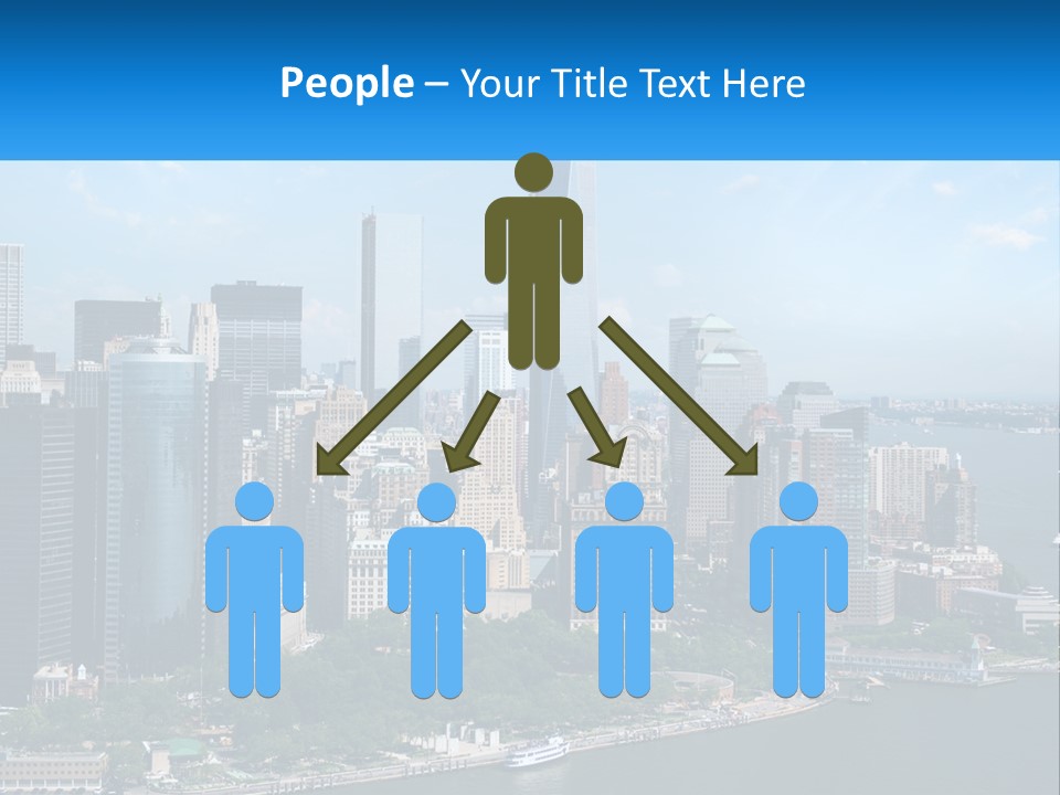A Picture Of A Large City With A Lot Of Tall Buildings PowerPoint Template