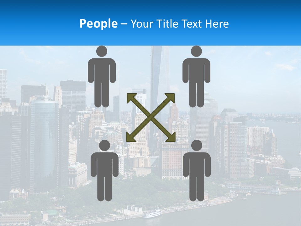 A Picture Of A Large City With A Lot Of Tall Buildings PowerPoint Template