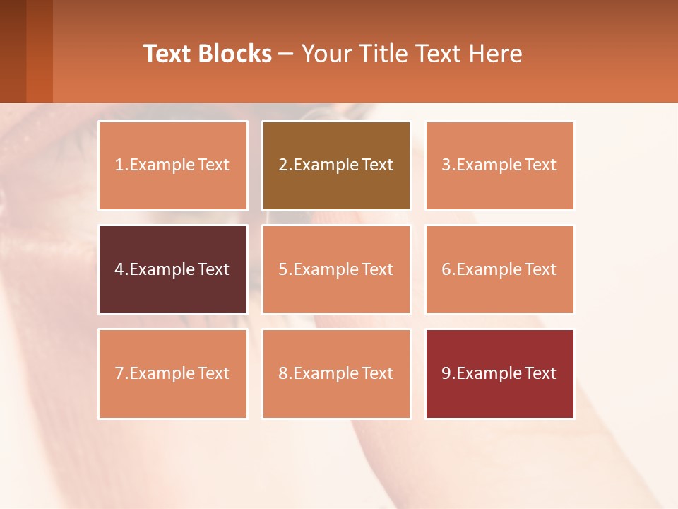 A Person Holding A Contact Lens Up To Their Eye PowerPoint Template