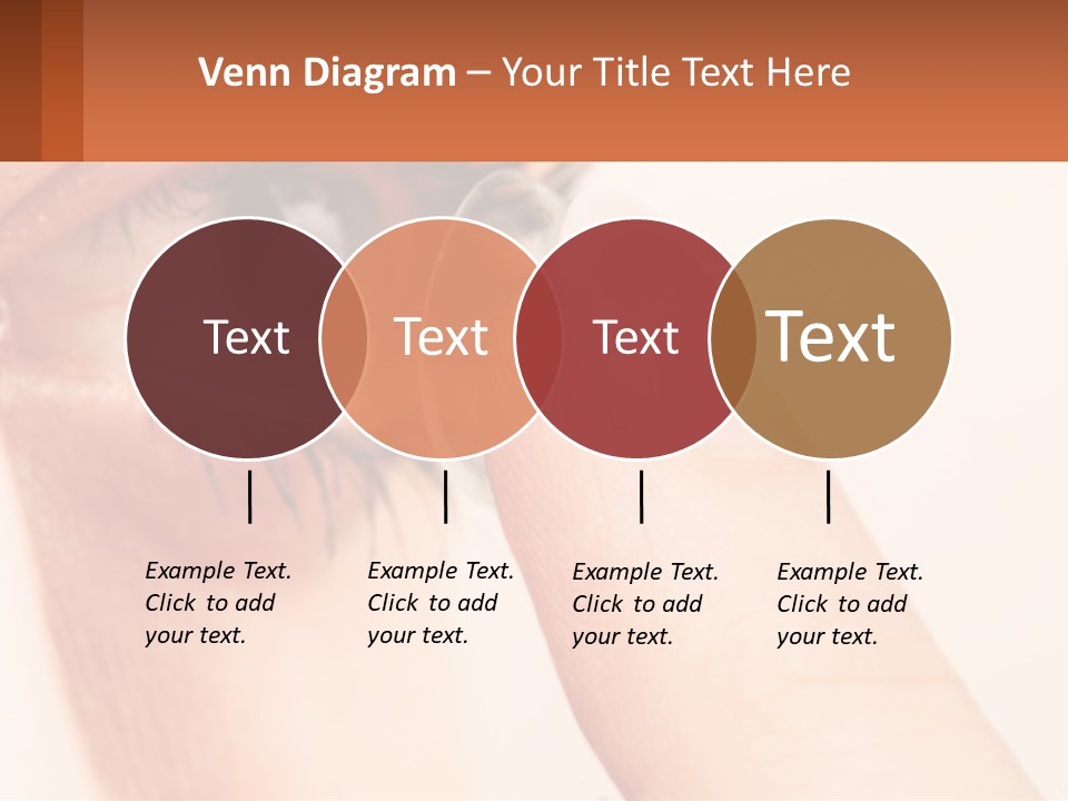 A Person Holding A Contact Lens Up To Their Eye PowerPoint Template