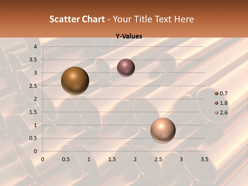A Group Of Metal Pipes With The Name Of The Company PowerPoint Template