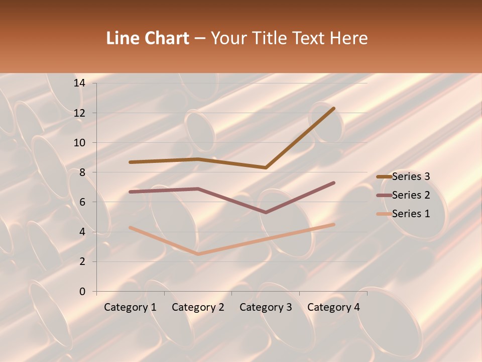 A Group Of Metal Pipes With The Name Of The Company PowerPoint Template