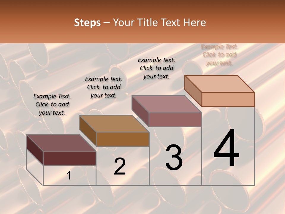 A Group Of Metal Pipes With The Name Of The Company PowerPoint Template