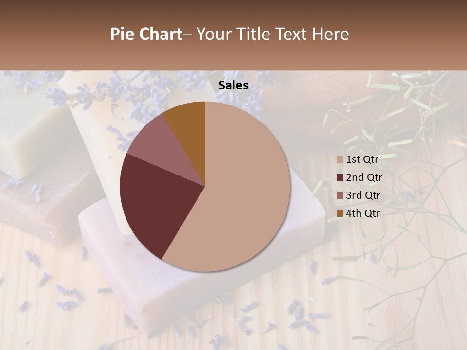 Soaps With Lavender Flowers On A Wooden Table PowerPoint Template