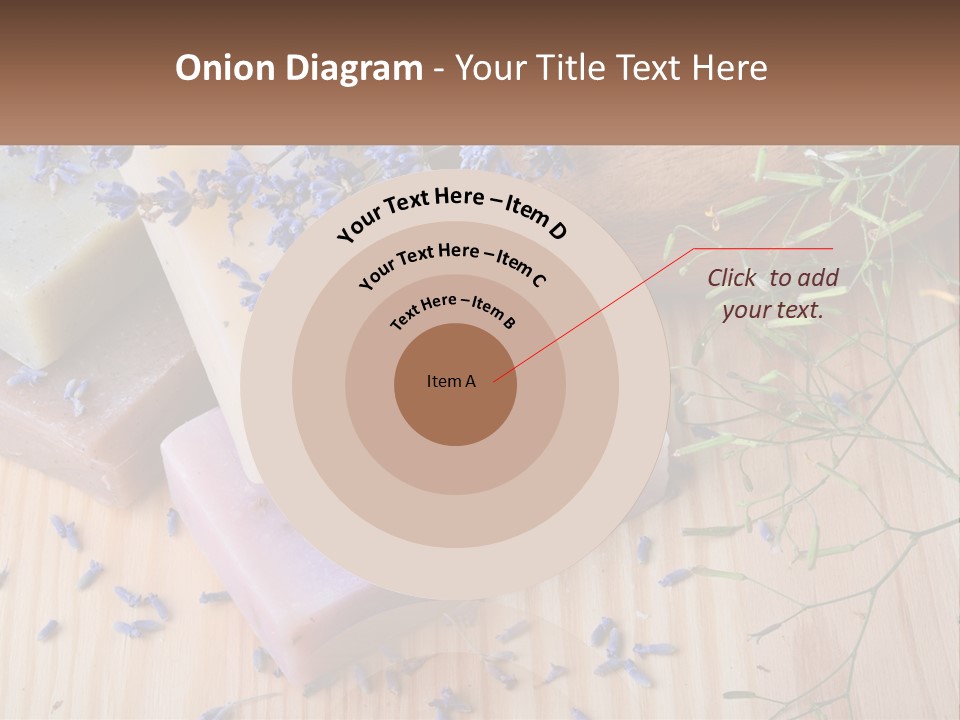 Soaps With Lavender Flowers On A Wooden Table PowerPoint Template