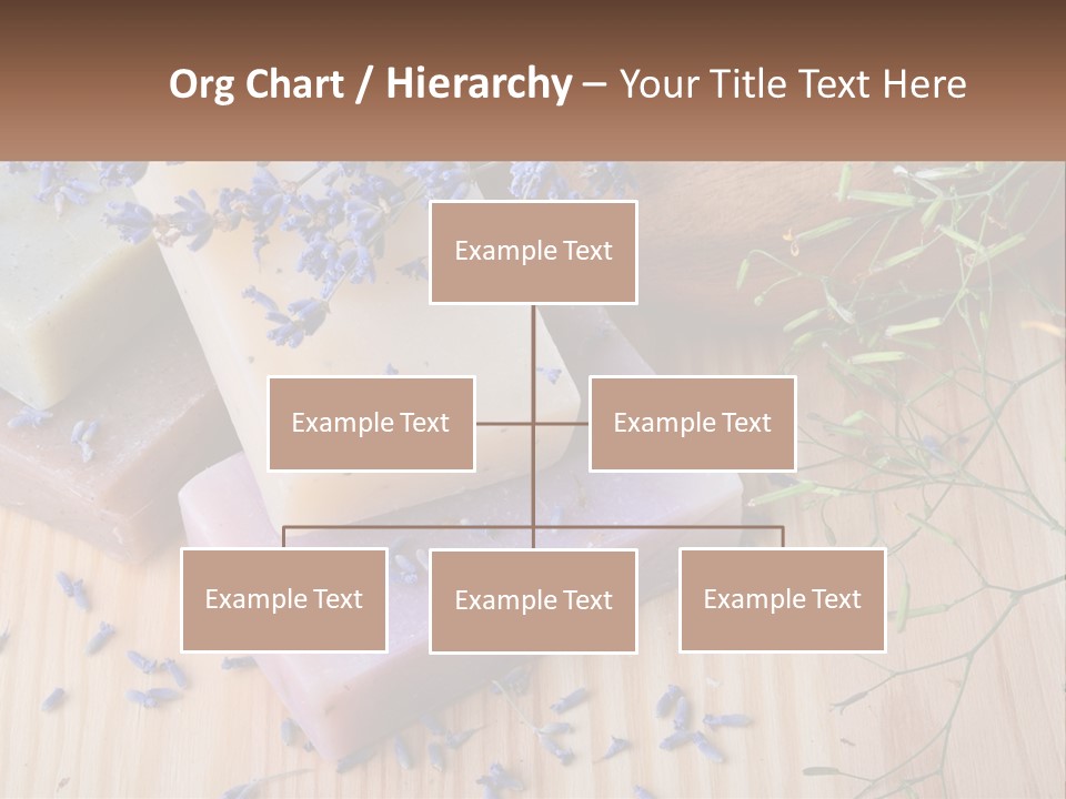 Soaps With Lavender Flowers On A Wooden Table PowerPoint Template