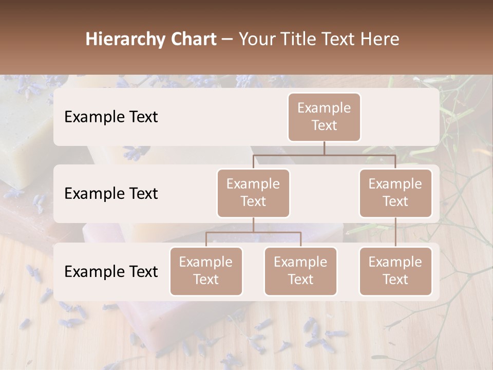 Soaps With Lavender Flowers On A Wooden Table PowerPoint Template