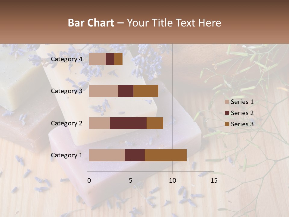 Soaps With Lavender Flowers On A Wooden Table PowerPoint Template