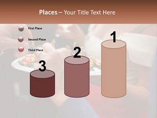 A Group Of People Holding A Plate Of Food PowerPoint Template