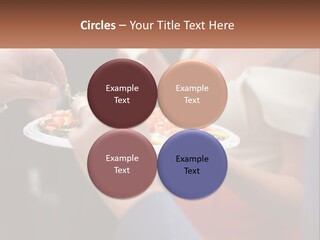 A Group Of People Holding A Plate Of Food PowerPoint Template
