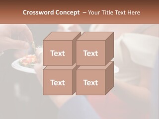 A Group Of People Holding A Plate Of Food PowerPoint Template
