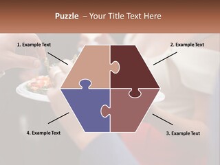 A Group Of People Holding A Plate Of Food PowerPoint Template