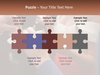 A Group Of People Holding A Plate Of Food PowerPoint Template