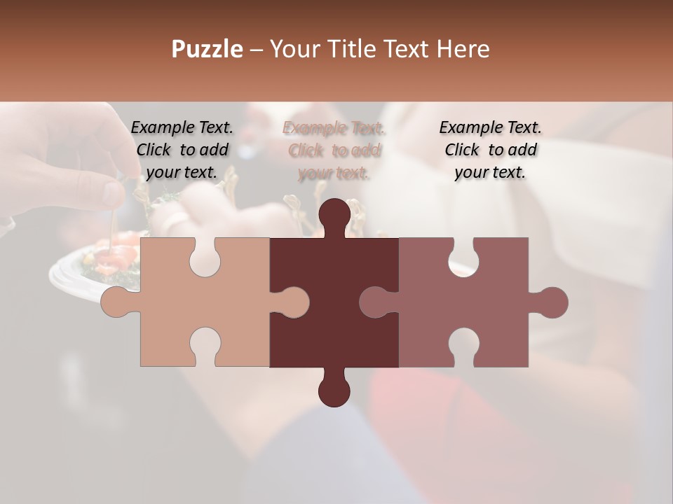 A Group Of People Holding A Plate Of Food PowerPoint Template