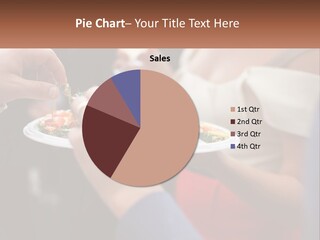 A Group Of People Holding A Plate Of Food PowerPoint Template