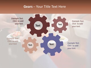 A Group Of People Holding A Plate Of Food PowerPoint Template