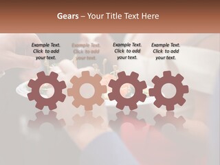 A Group Of People Holding A Plate Of Food PowerPoint Template