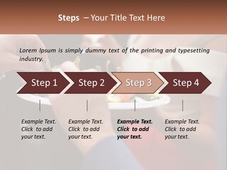 A Group Of People Holding A Plate Of Food PowerPoint Template