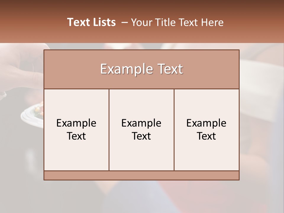 A Group Of People Holding A Plate Of Food PowerPoint Template