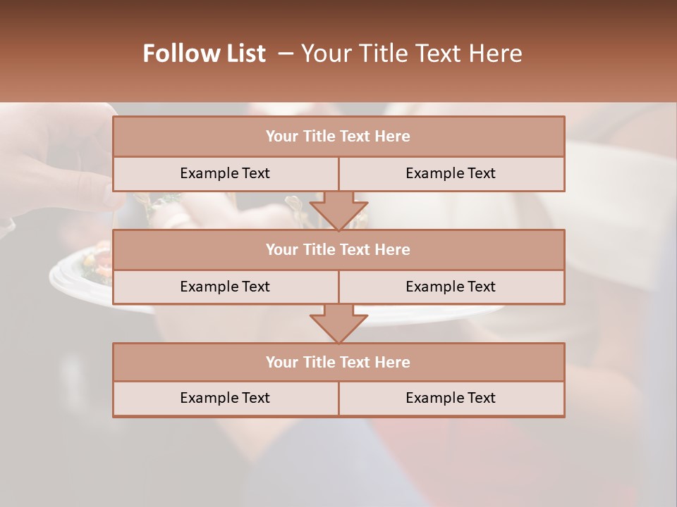 A Group Of People Holding A Plate Of Food PowerPoint Template