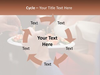 A Group Of People Holding A Plate Of Food PowerPoint Template