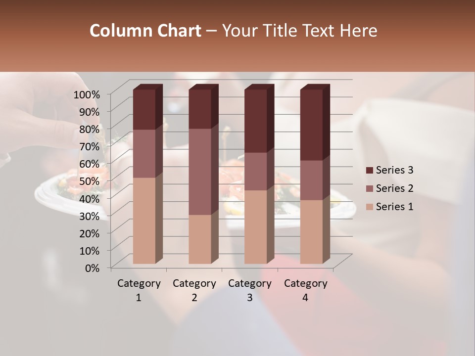 A Group Of People Holding A Plate Of Food PowerPoint Template
